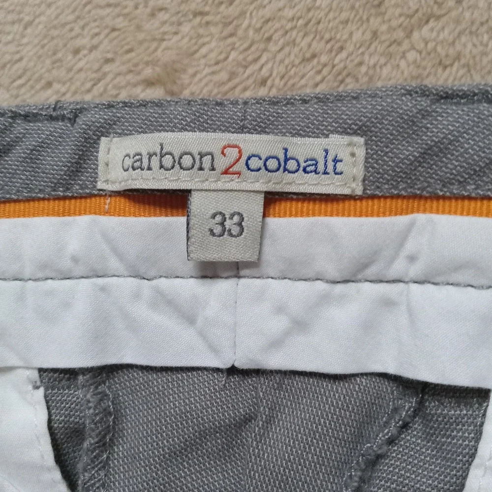 Carbon 2 Cobalt Men's Trousers Slacks Pants Size 33x30‎ Gray